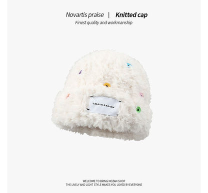 Fluffy Beanie Plain Applique