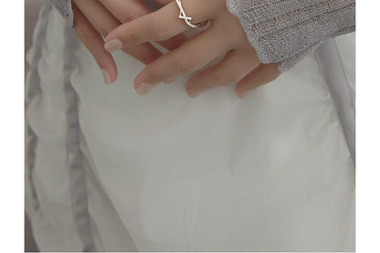 Layered Sterling Silver Open Ring