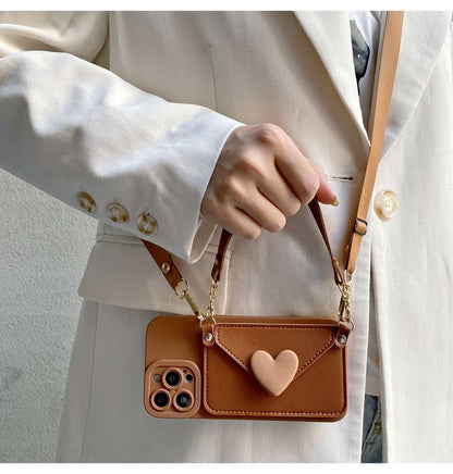 Heart Card Holder Phone Case