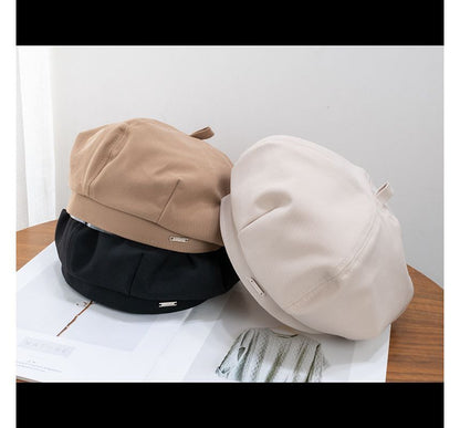 Metal Tag Plain Beret