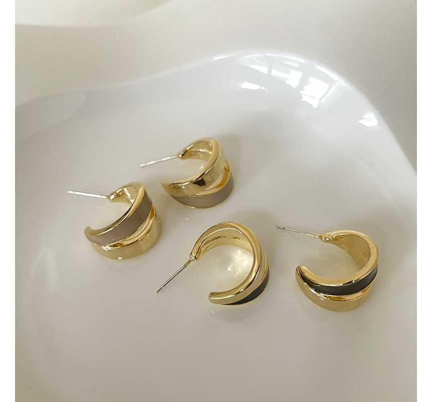 Open Alloy Hoop Earring