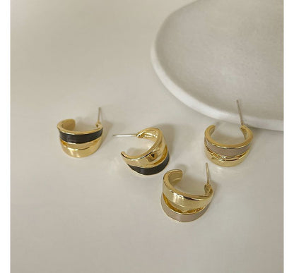 Open Alloy Hoop Earring