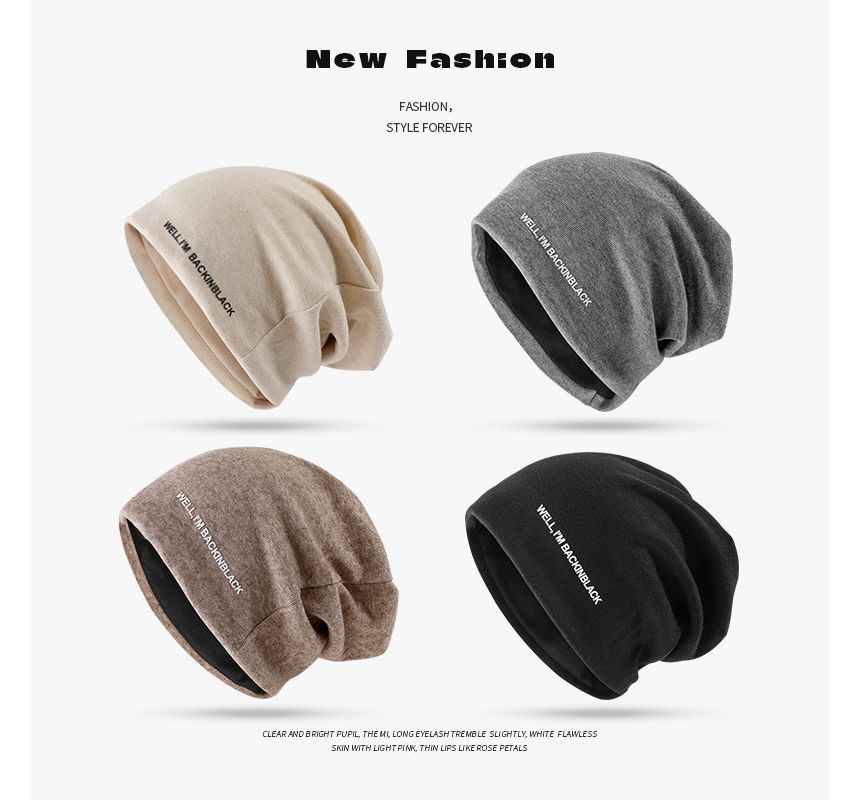 Knit Lettering Beanie