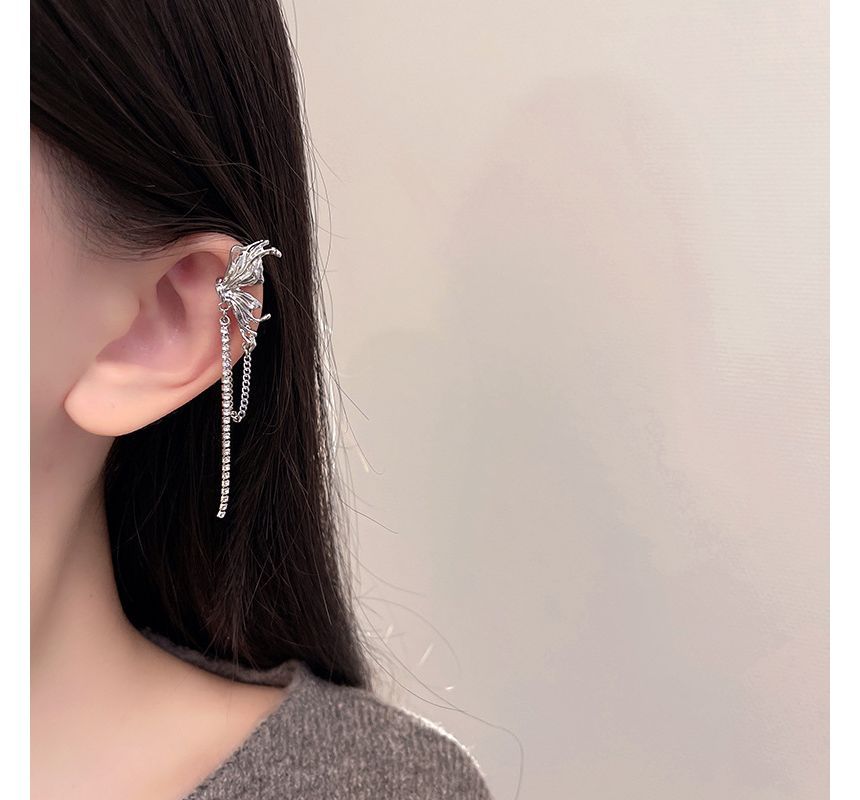 Cuff Butterfly Chained Ear