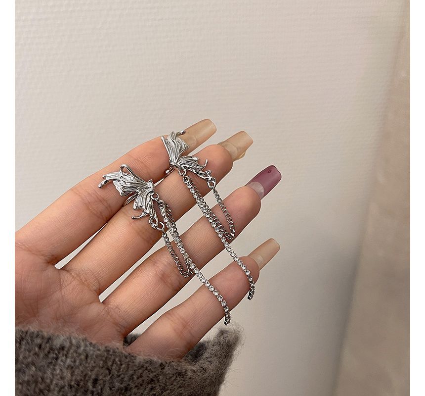 Cuff Butterfly Chained Ear