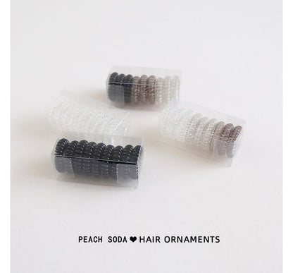 Set of 9: Coil Hair Tie (various designs)