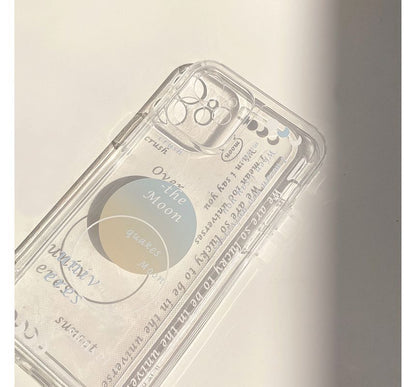 Lettering Phone Transparent Case