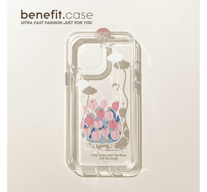 Transparent Tulip Case Phone