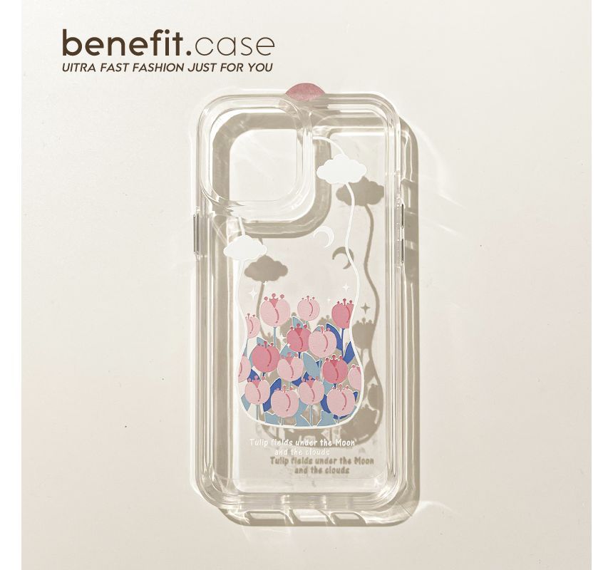 Transparent Tulip Case Phone