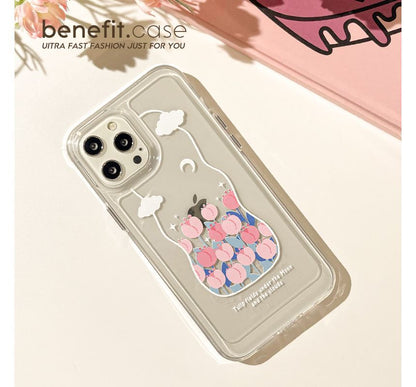 Transparent Tulip Case Phone