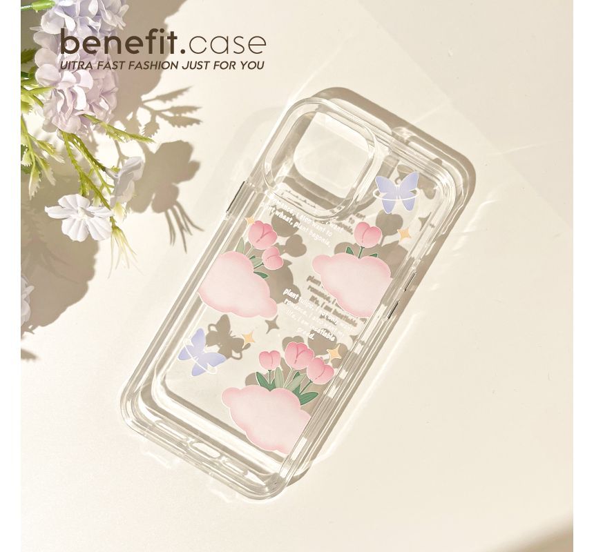 Case Transparent Tulip Phone