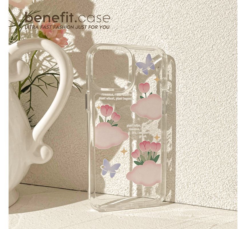 Case Transparent Tulip Phone