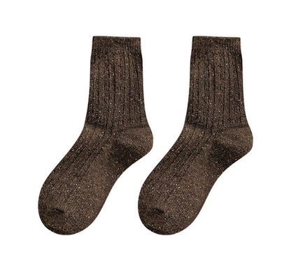 Set of 2 Pairs: Pain Splatter Ribbed Socks