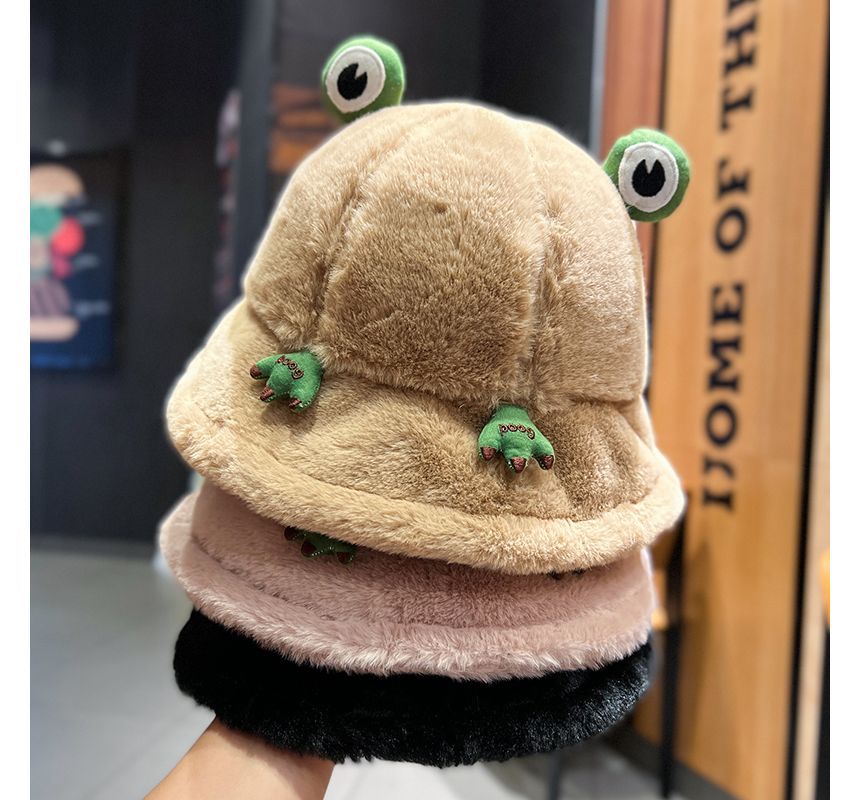 Frog Bucket Hat Chenille