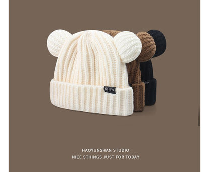 Ear Bear Knit Beanie