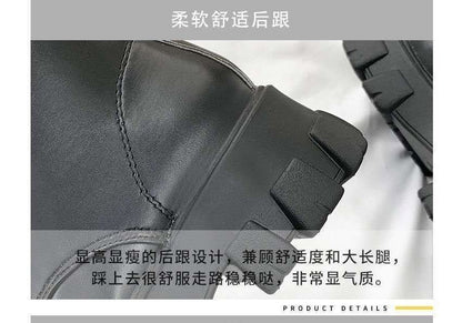 Short Boots Platform Lace-Up