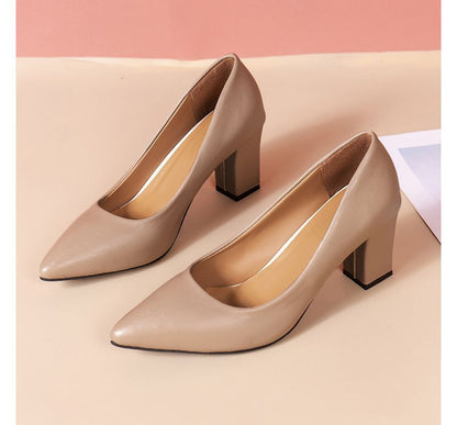 Pumps Block-Heel Pointed