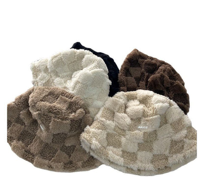 Bucket Fluffy Plain Hat