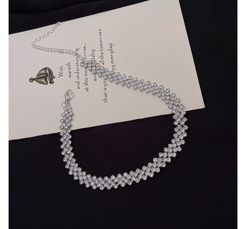 Rhinestone Alloy Choker