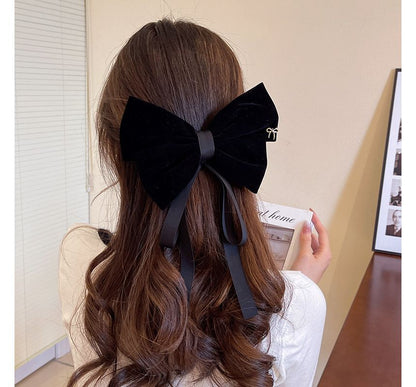 Bow Velvet Hair Clip