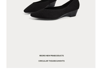 Pointed Pumps Wedge-Heel