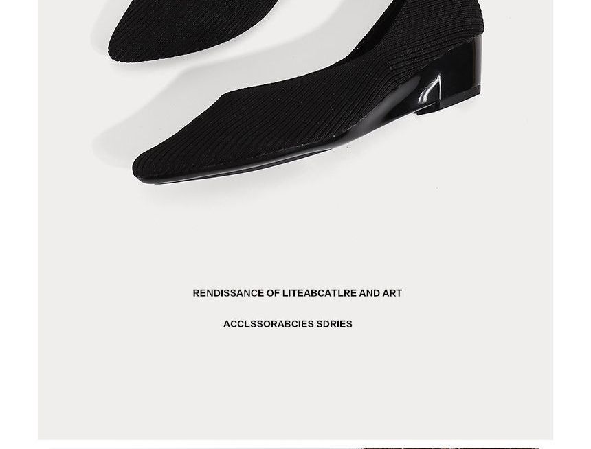 Pointed Pumps Wedge-Heel