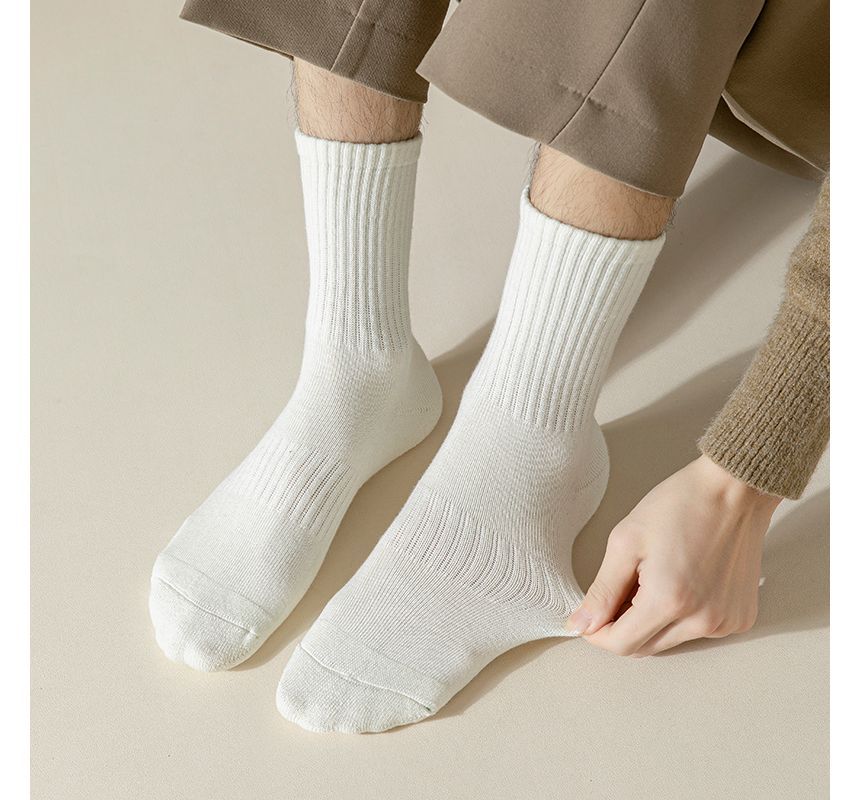 Plain Ribbed Socks / Set