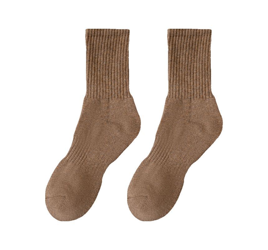 Plain Ribbed Socks / Set