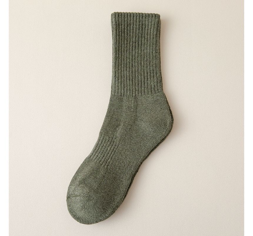 Plain Ribbed Socks / Set