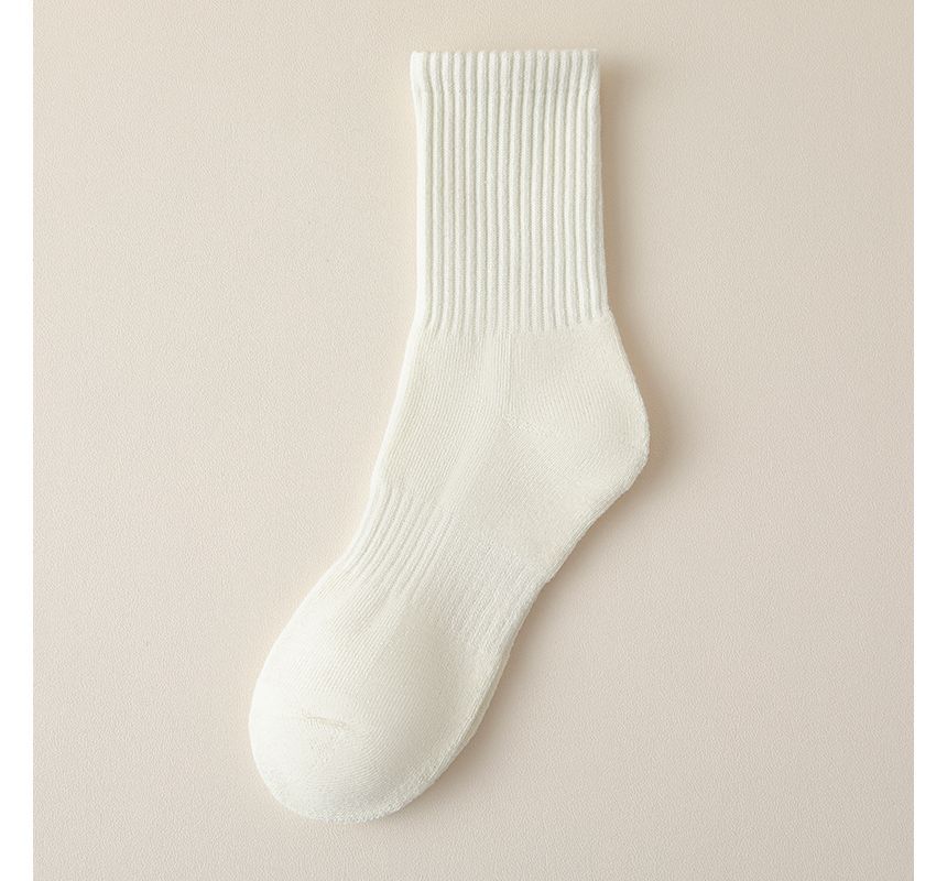 Plain Ribbed Socks / Set