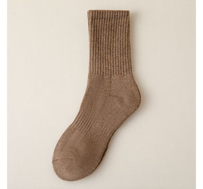 Plain Ribbed Socks / Set