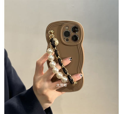 Chain Case Faux Phone Pearl