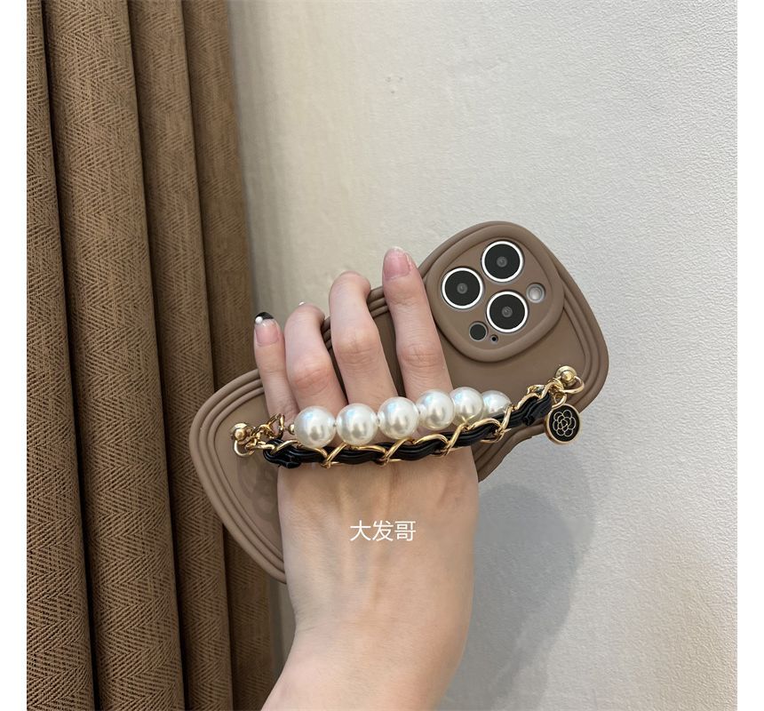 Chain Case Faux Phone Pearl