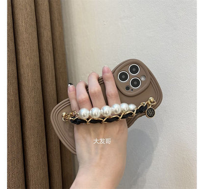 Chain Case Faux Phone Pearl