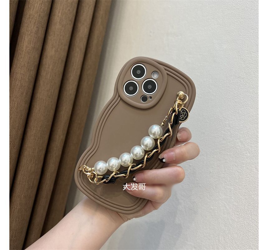 Chain Case Faux Phone Pearl