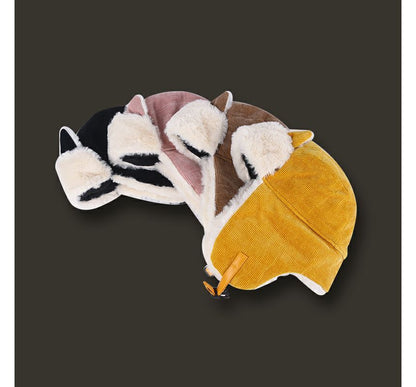 Chenille Cat Trapper Ear Hat