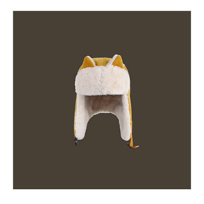 Chenille Cat Trapper Ear Hat