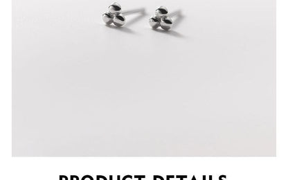 Bead Sterling Silver Stud Earring