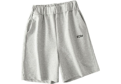 High Letter Waist Embroidered Shorts