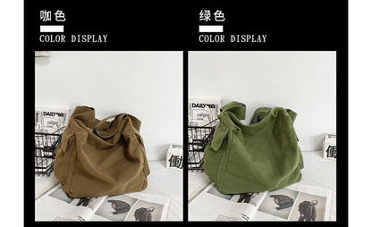 Crossbody Bag Plain Canvas