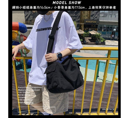 Crossbody Bag Plain Canvas