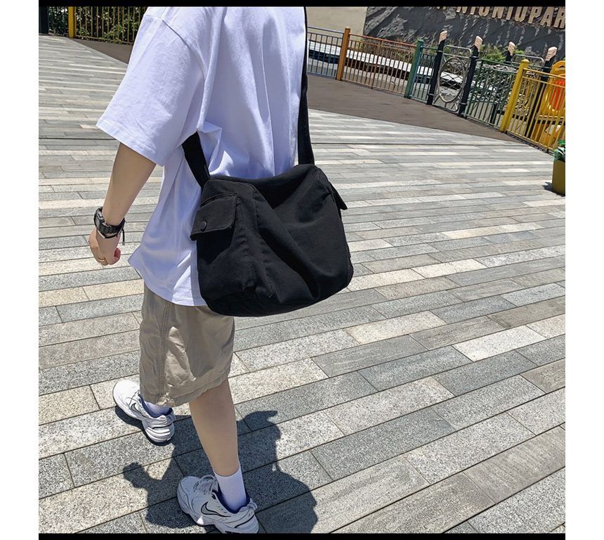 Crossbody Bag Plain Canvas