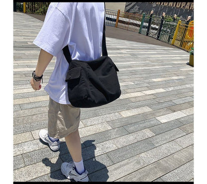 Crossbody Bag Plain Canvas