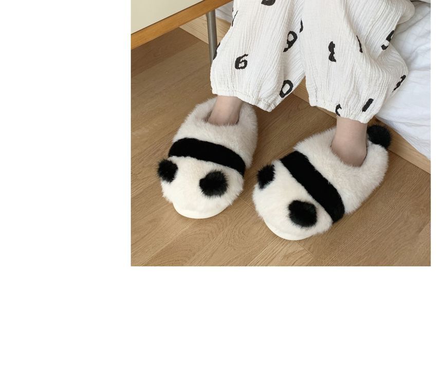 Panda Fluffy Slippers