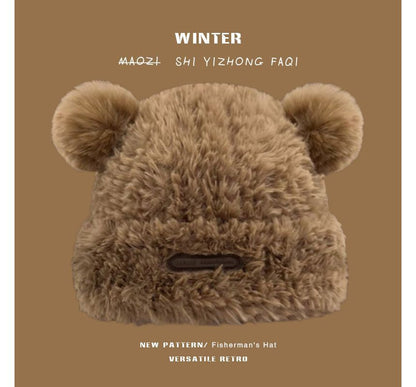 Ear Faux Beanie Fur