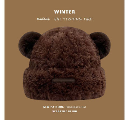 Ear Faux Beanie Fur