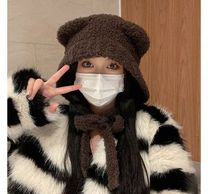 Fleece Bucket Ear Hat