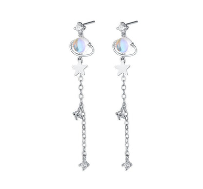 Planet Star Drop Earring