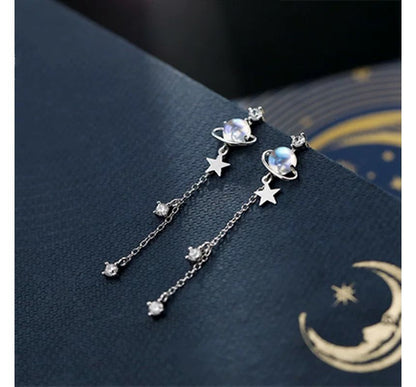 Planet Star Drop Earring