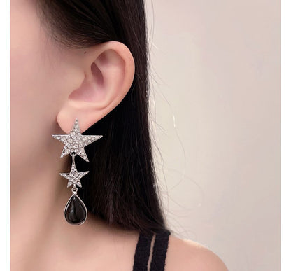 Earring Drop Rhinestone Star